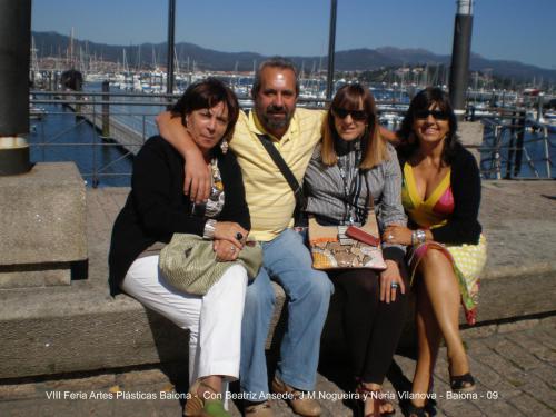 Con BeatrizAnsede, J.M.Nogueira y Nuria Vilanova - Baiona-09